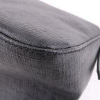 FENDI Zucchino Mamma Baguette PVC Leather Hand Bag Black 8BR180