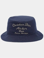 Atelier Logo Bucket Hat Blue Dior
