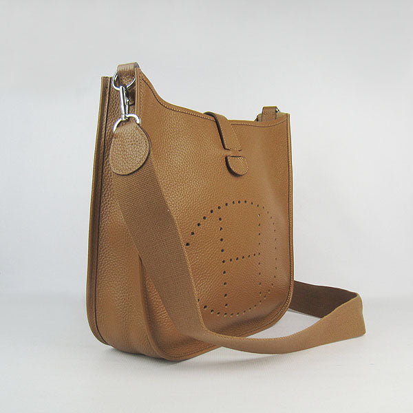 Hermes Evelyne I handbag H6309 light coffee silver
