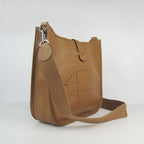 Hermes Evelyne I handbag H6309 light coffee silver