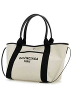 Balenciaga Women s Biarritz Medium Tote Bag Beige Black