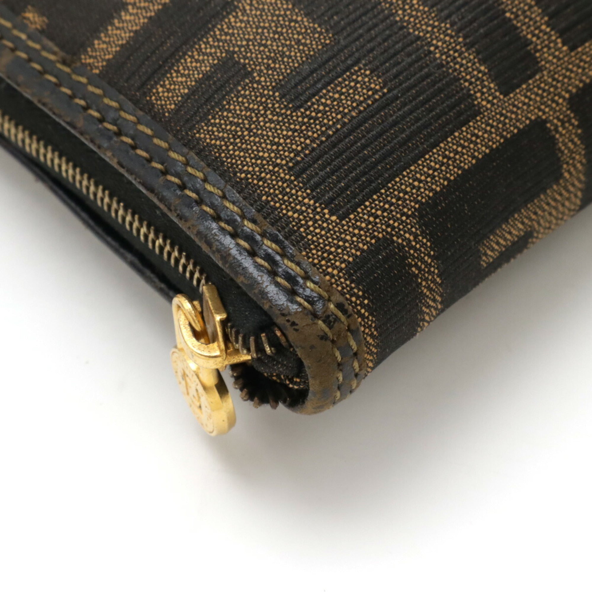 Fendi     Nylon Canvas Leather Eco-Bag Tote Bag ()
