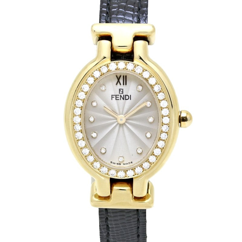 Fendi Yellow Gold Diamond Quartz Watch