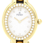 Fendi Yellow Gold Diamond Quartz Watch
