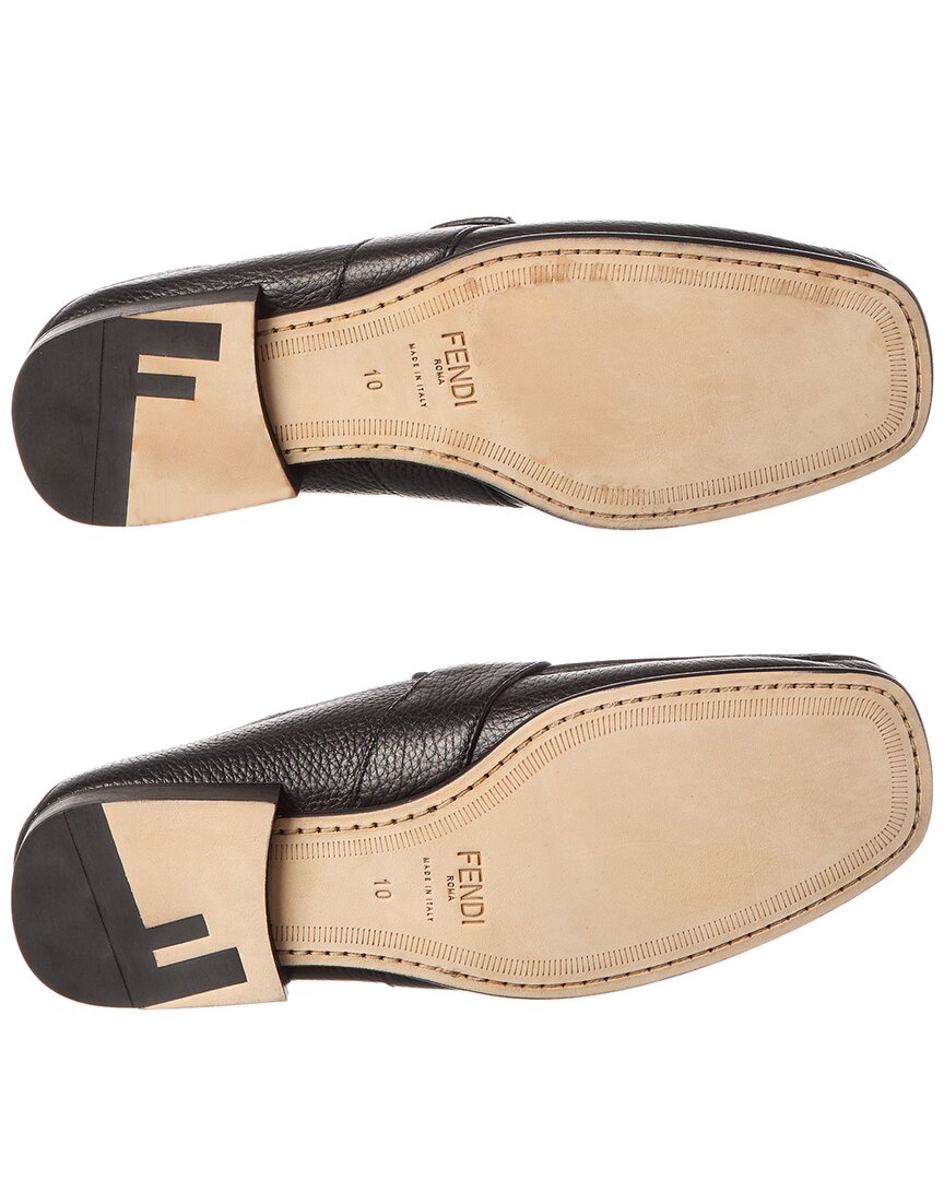Fendi Ff Leather Loafer