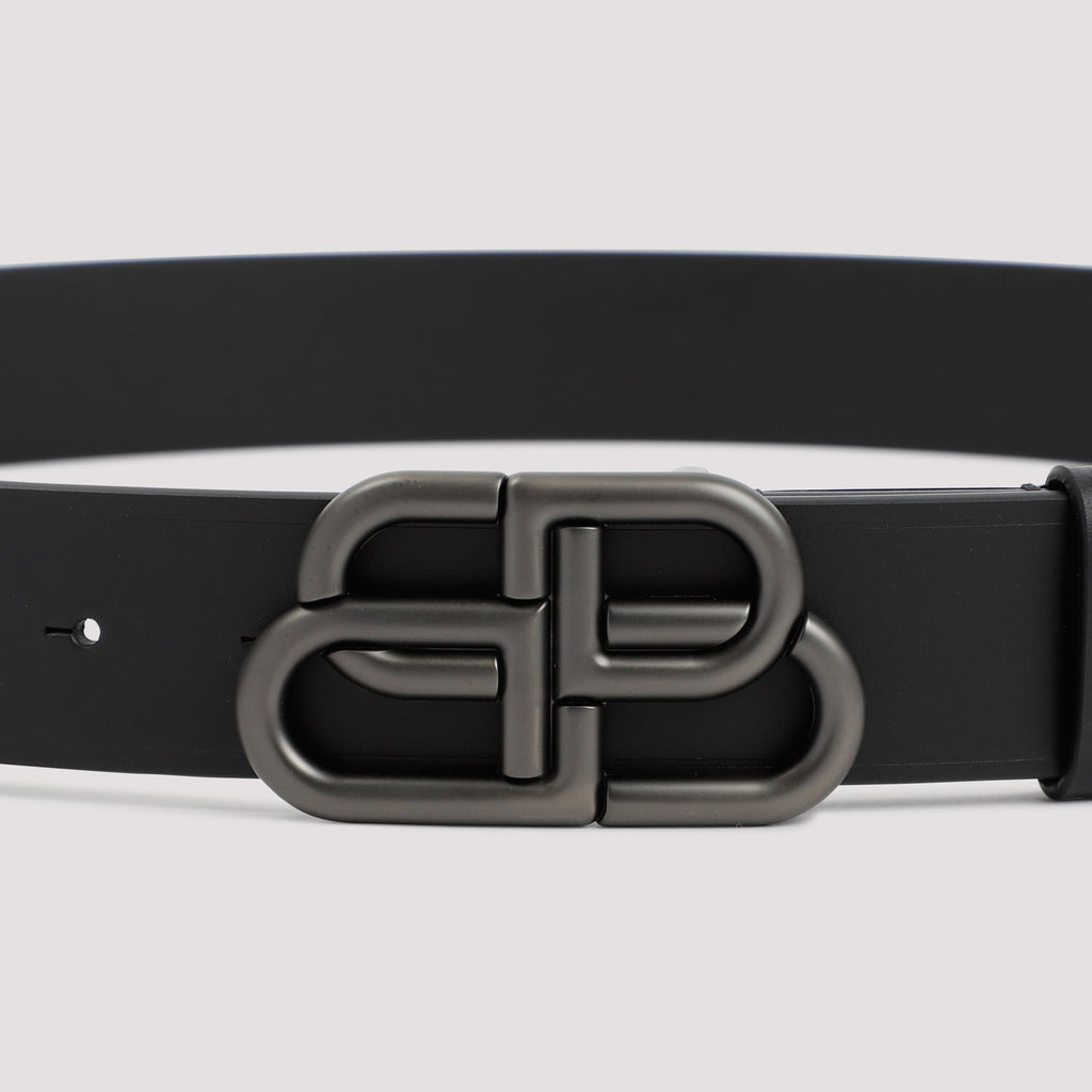 Balenciaga Bb Leather Belt Men