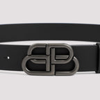Balenciaga Bb Leather Belt Men
