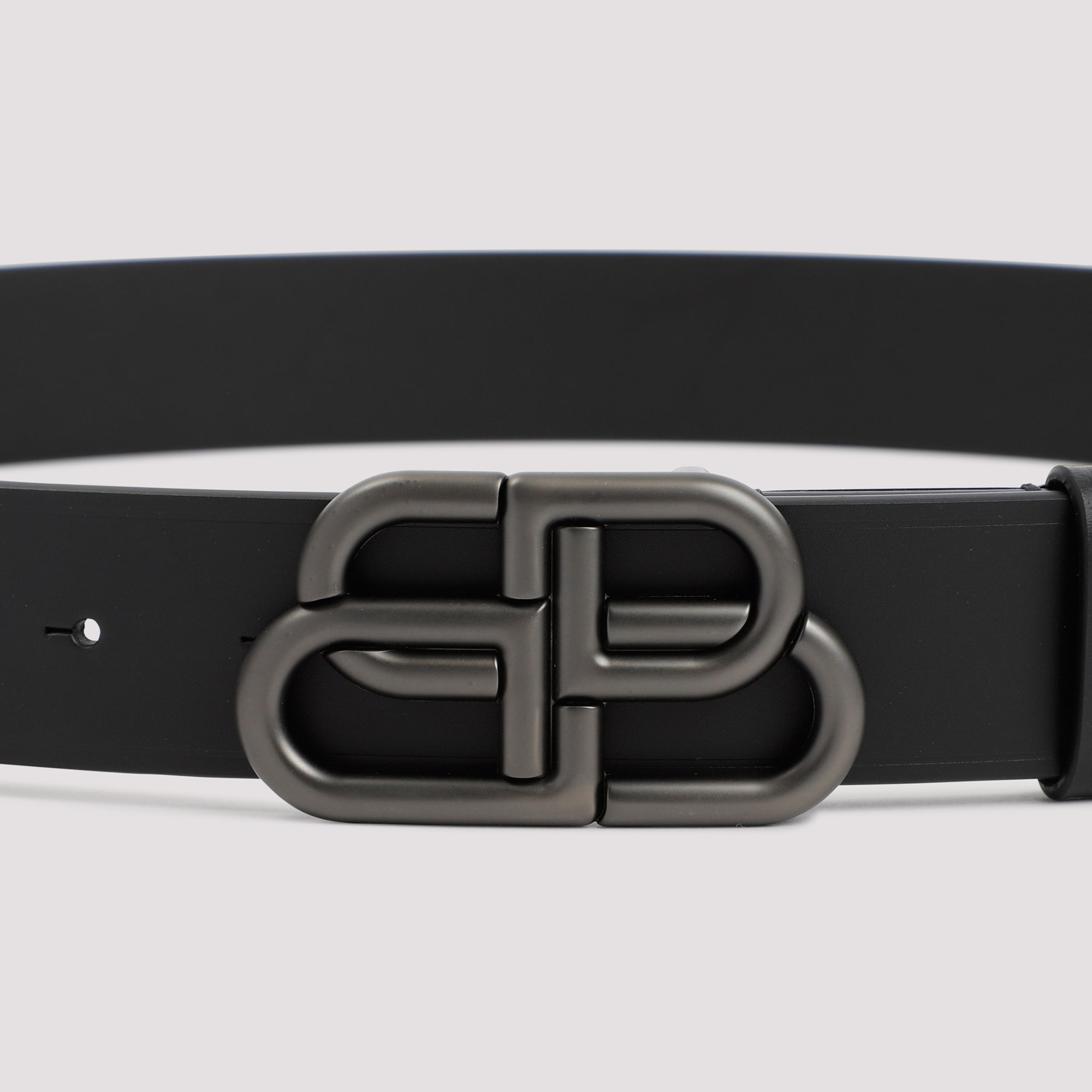 Balenciaga Bb Leather Belt Men