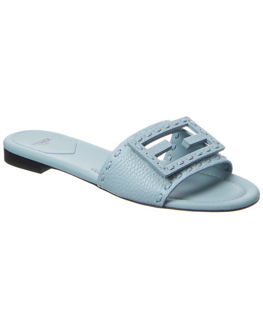 Fendi Ff Baguette Leather Sandal