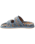 Fendi Feel Ff Jacquard Velvet Sandal