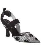 Fendi Colibri Rhinestone Mesh Pump