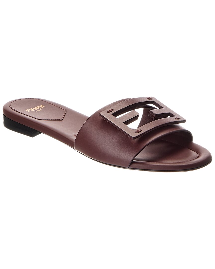 Fendi Ff Leather Sandal