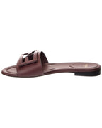 Fendi Ff Leather Sandal