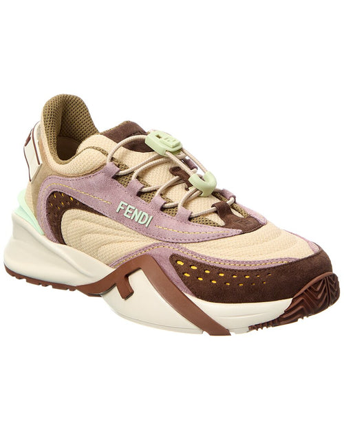 Fendi Flow Mesh & Leather Sneaker