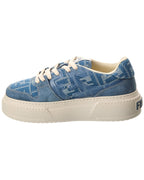 Fendi Match Ff Jacquard & Suede Platform Sneaker