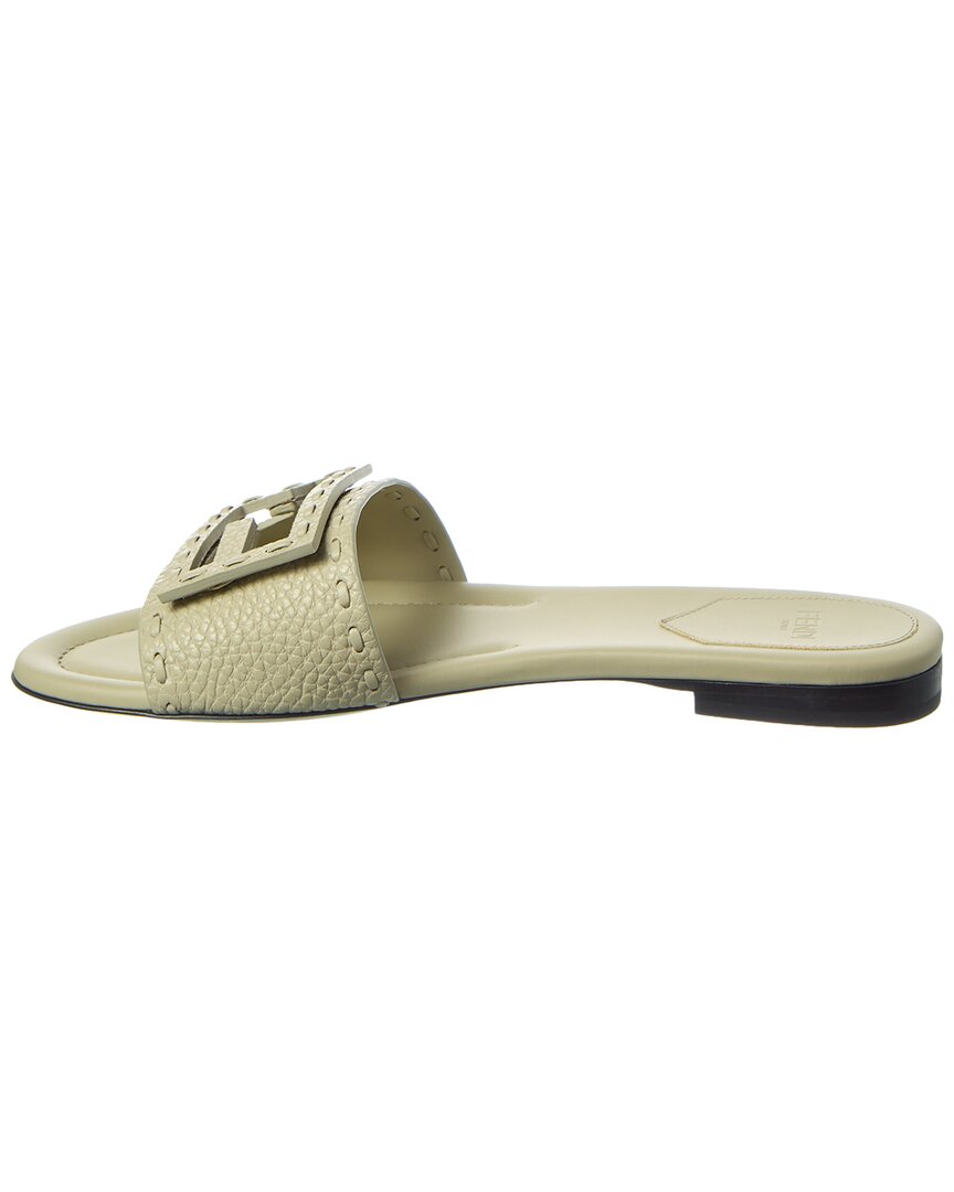 Fendi Ff Baguette Leather Sandal