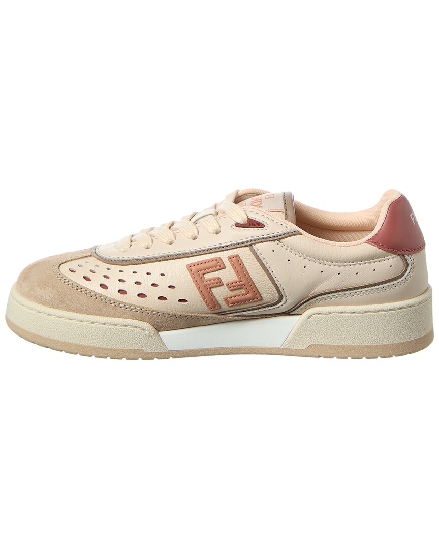 Fendi Match Leather & Suede Sneaker