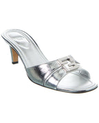 Fendi Ffold Leather Sandal