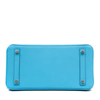 Hermes 30cm Cotton Candy Blue Epsom w/ Palladium Hardware