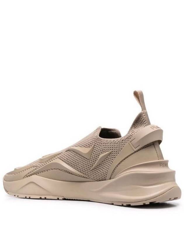 Fendi Flow Mesh Low Top Sneakers Beige
