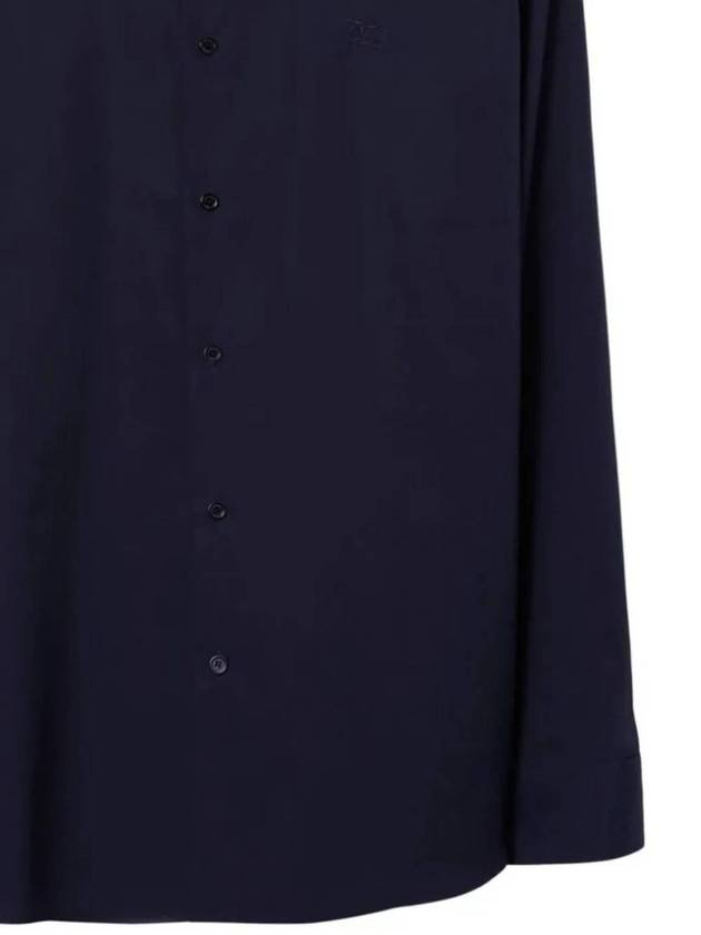 Burberry EKD Stretch Cotton Long Sleeve Shirt Blue