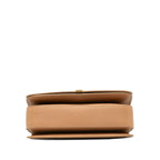 Yves Saint Laurent Y Line Sacchel  Shoulder Bag Beige Gold Leather  Yves Saint Laurent
