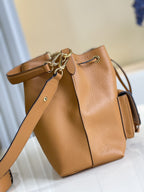 Louis Vuitton LOCKME BUCKET 23 ARIZONA BEIGE GRAINED CALF SKIN