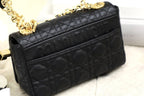 DIOR SMALL CARO BAG BALCK SUPPLE CANNAGE CALFSKIN
