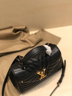 Louis Vuitton TOP HANDLE 26CM BLACK CALFSKIN