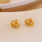 DIOR PETIT STUD EARRINGS GOLD