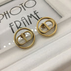 DIOR EARRINGS ANTIQUE GOLD