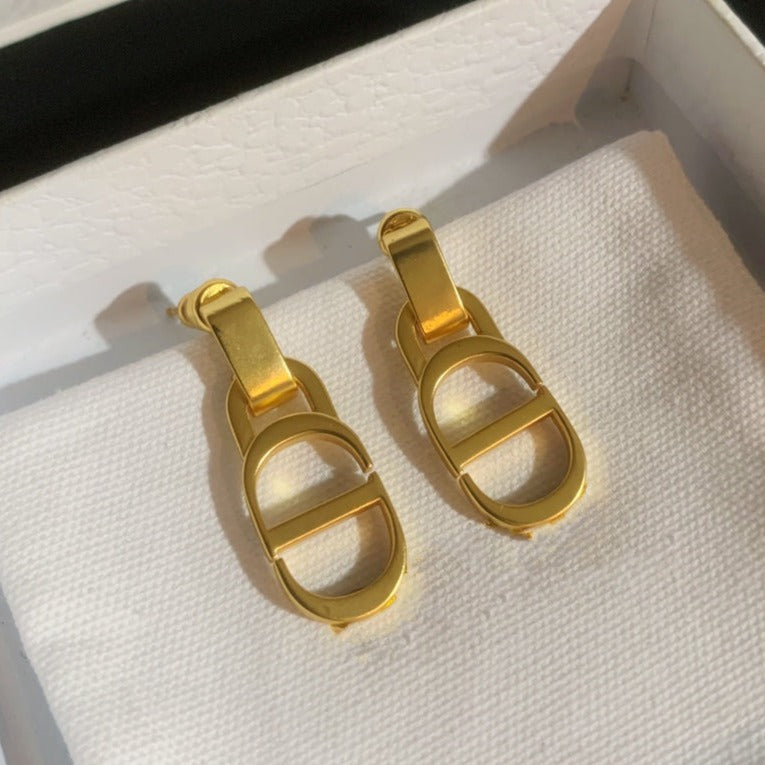 DIOR EARRINGS GOLD