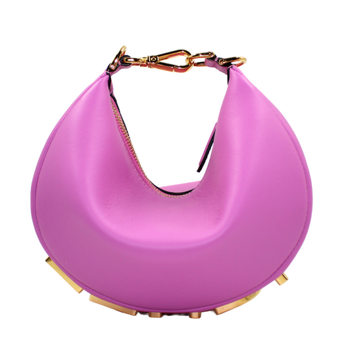 Fendi Fendigraphy Mini Leather Hobo Bag