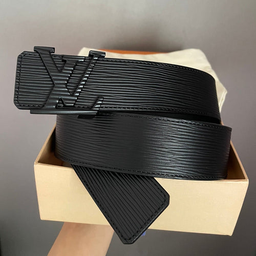 Louis Vuitton 40MM BELT BLACK BUCKLE BLACK EPI LEATHER