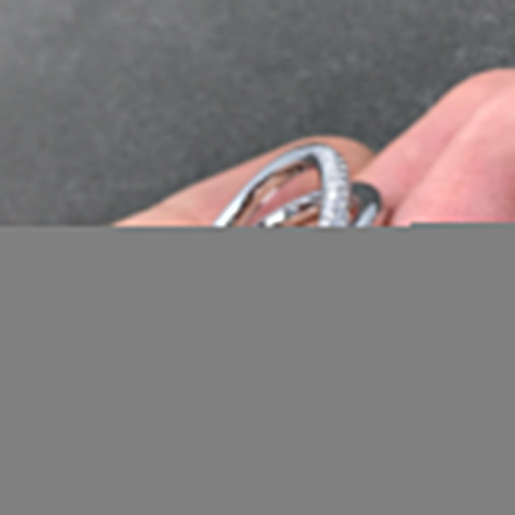 KNOT RING DOUBLE ROW DIAMOND