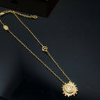 Louis Vuitton SUN PEDANT GOLD NECKLACE