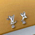 Louis Vuitton STAR DIAMOND SILVER STUD EARRINGS