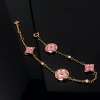 Louis Vuitton STAR AND SUN 4 MOTIF PINK MOP PINK GOLD BRACELET