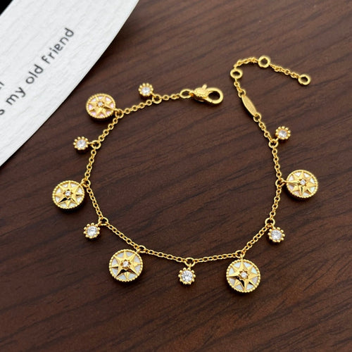DIOR LUCKY STAR 5 MOTIF 6 DIAMOND BRACELET