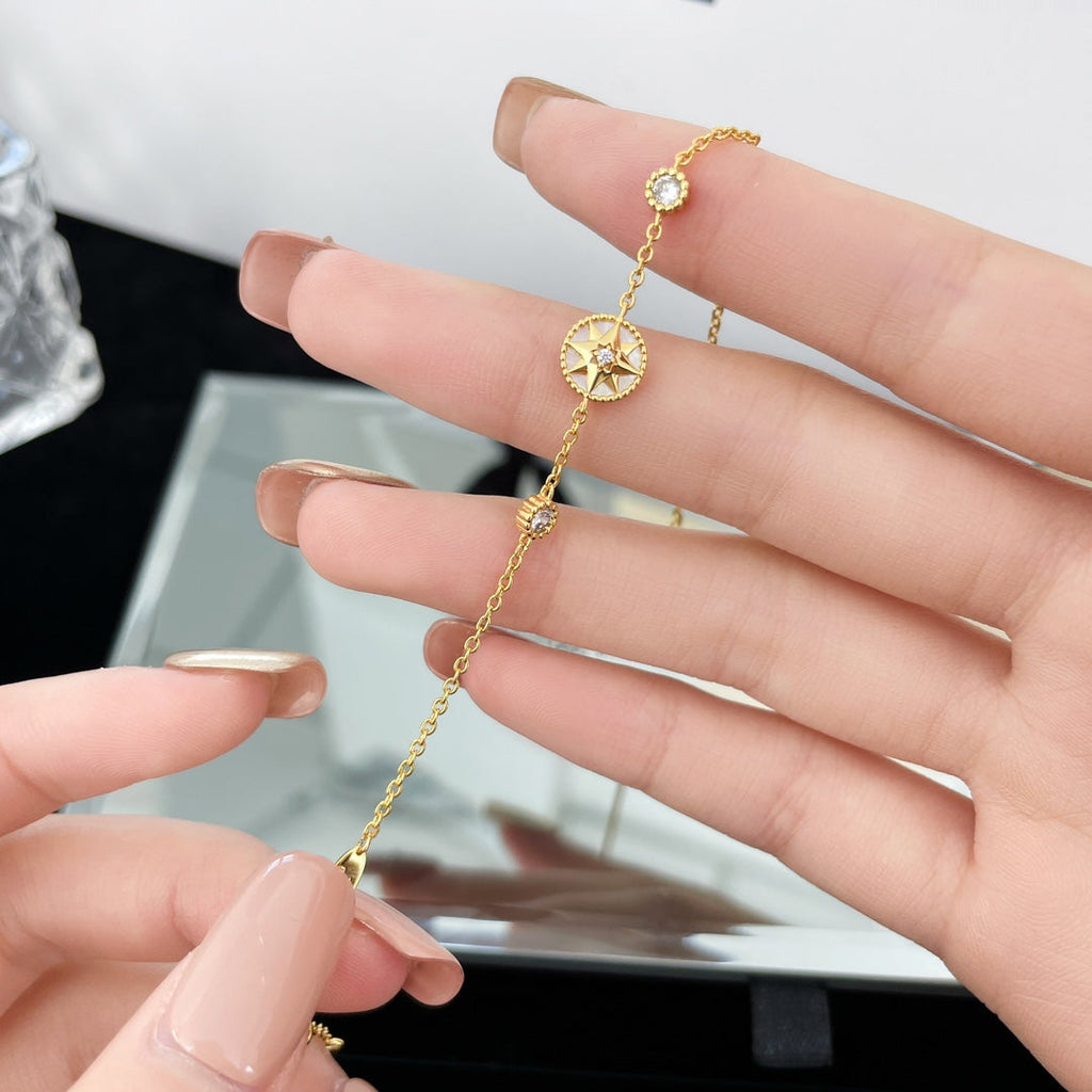 DIOR LUCKY STAR 1 MOTIF 2 DIAMOND BRACELET