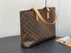 Louis Vuitton LUCO SHOULDER TOTE BAG 40 MONOGRAM LEATHER BROWN