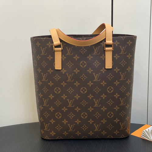 Louis Vuitton LUCO SHOULDER TOTE BAG 30 MONOGRAM LEATHER BROWN