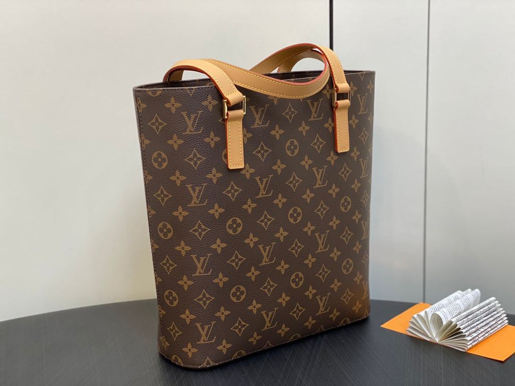 Louis Vuitton LUCO SHOULDER TOTE BAG 30 MONOGRAM LEATHER BROWN