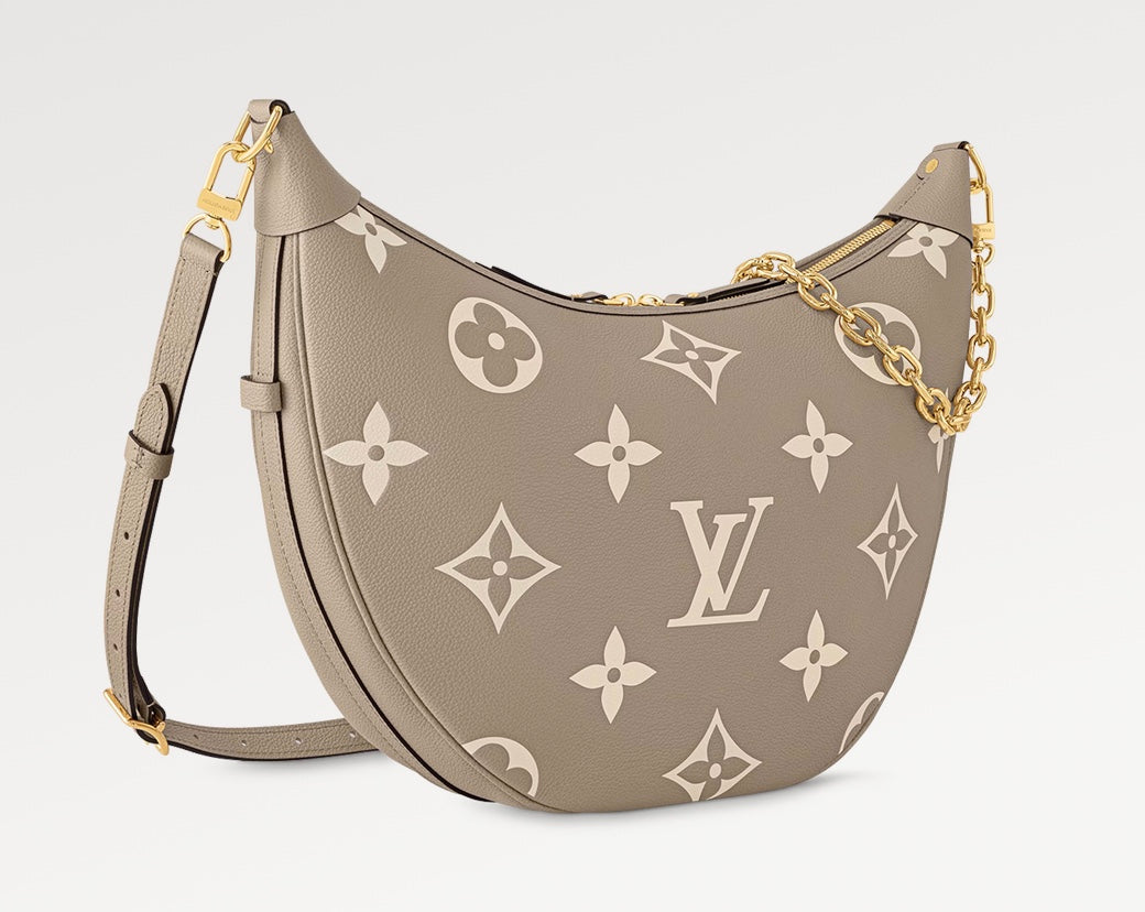 Louis Vuitton LOOP HOBO 38 BICOLOR MONOGRAM EMPREINTE LEATHER GOLD HARDWARE