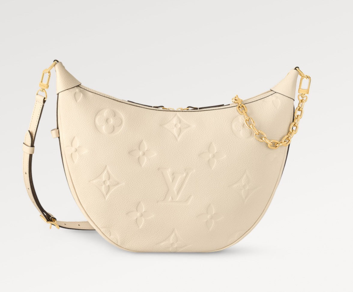 Louis Vuitton LOOP HOBO 38 CREMEMONOGRAM EMPREINTE LEATHER GOLD HARDWARE