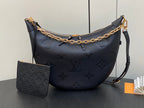 Louis Vuitton LOOP HOBO 38 BLACK MONOGRAM EMPREINTE LEATHER GOLD HARDWARE
