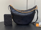 Louis Vuitton LOOP HOBO 38 BLACK MONOGRAM EMPREINTE LEATHER GOLD HARDWARE