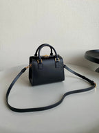 DIOR SMALL BOSTON 22 BLACK BOX CALFSKIN