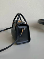 DIOR SMALL BOSTON 22 BLACK BOX CALFSKIN