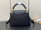 Louis Vuitton CAPUCINES BB 27 BLACK TAURILLON GOLD HARDWARE